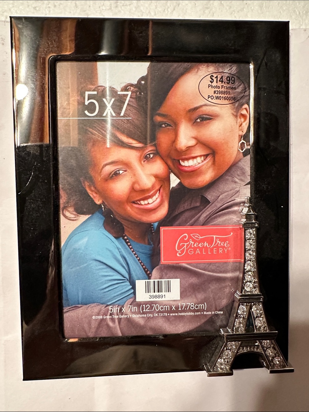 5x7 Picture frame with 3D Eiffel Tower